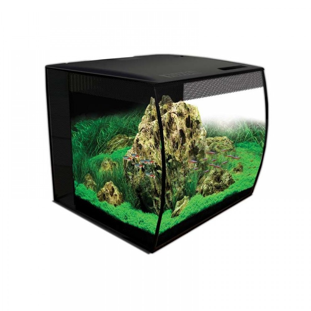 AQUARIO FLUVAL FLEX PRETO 57L + MESA PRETA