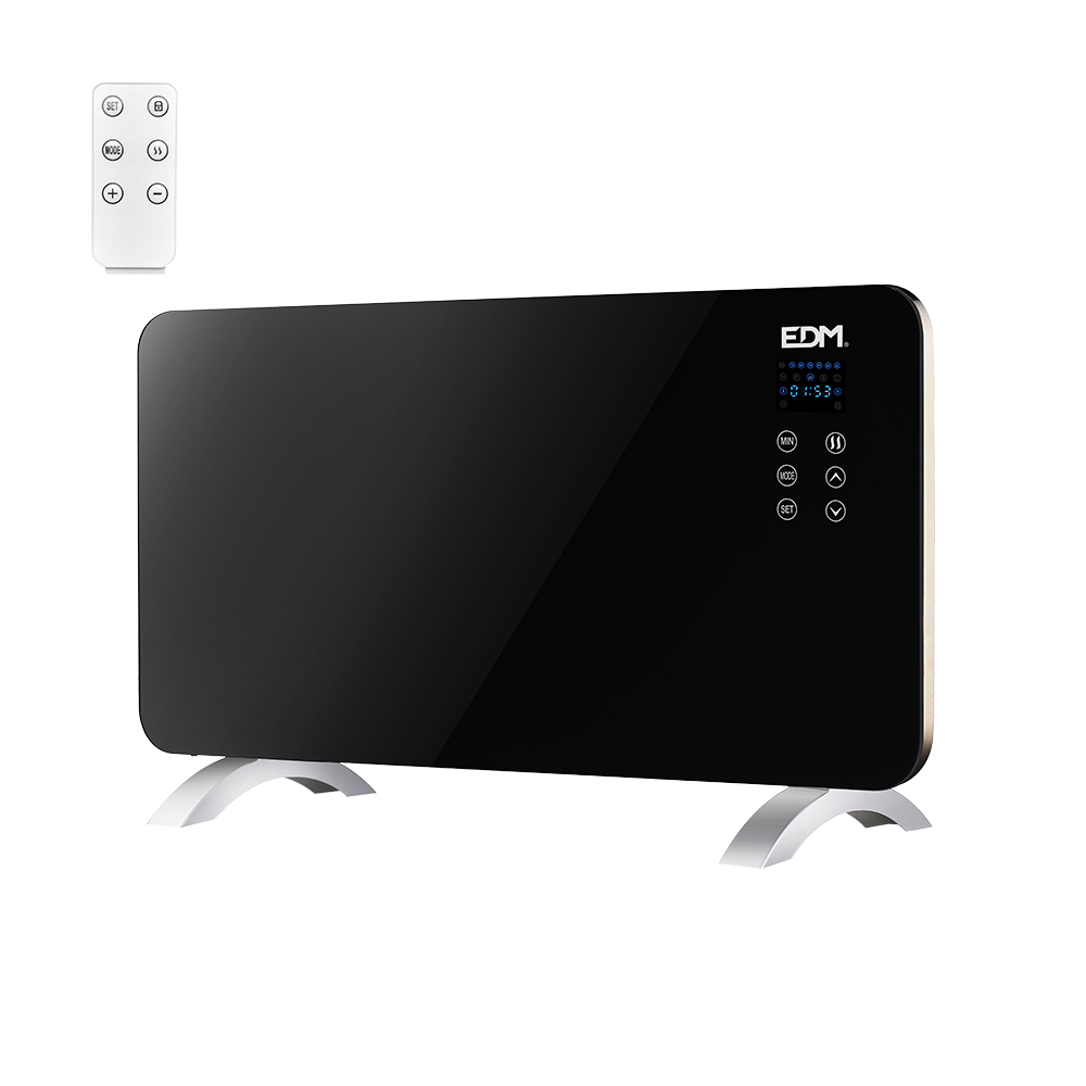 AQUECEDOR CONVECTOR COM FRONTAL DE VIDRO 1500 W