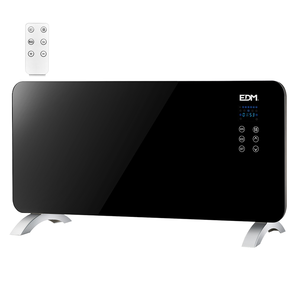 AQUECEDOR CONVECTOR COM FRONTAL DE VIDRO 2000 W