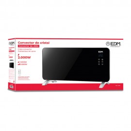 AQUECEDOR CONVECTOR COM FRONTAL DE VIDRO 2000 W