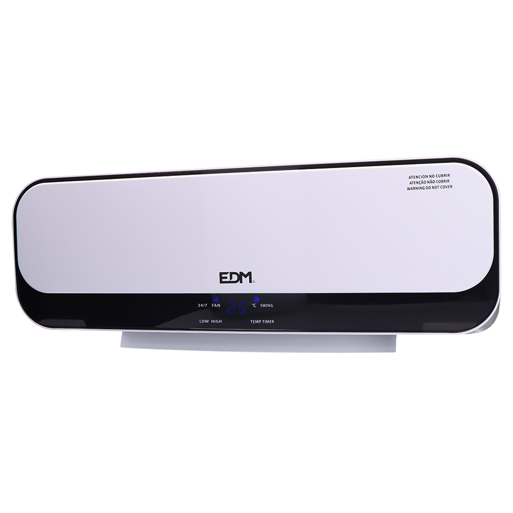 AQUECEDOR DE CERÂMICA SPLIT 1000 - 2000 W, COM CONTROLE REMOTO 55,7 x 14,4 x 18,5 cm
