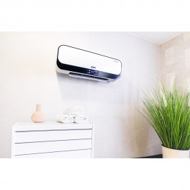 AQUECEDOR DE CERÂMICA SPLIT 1000 - 2000 W, COM CONTROLE REMOTO 55,7 x 14,4 x 18,5 cm