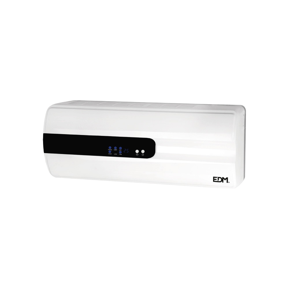AQUECEDOR DE CERÂMICA SPLIT 1000 - 2000 W, COM CONTROLE REMOTO 57 x 14 x 22 cm