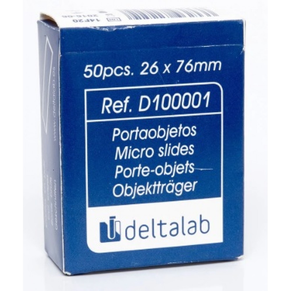 LAMINAS PARA MICROSCÓPIO 26X76MM D100001 - 50 UNIDADES