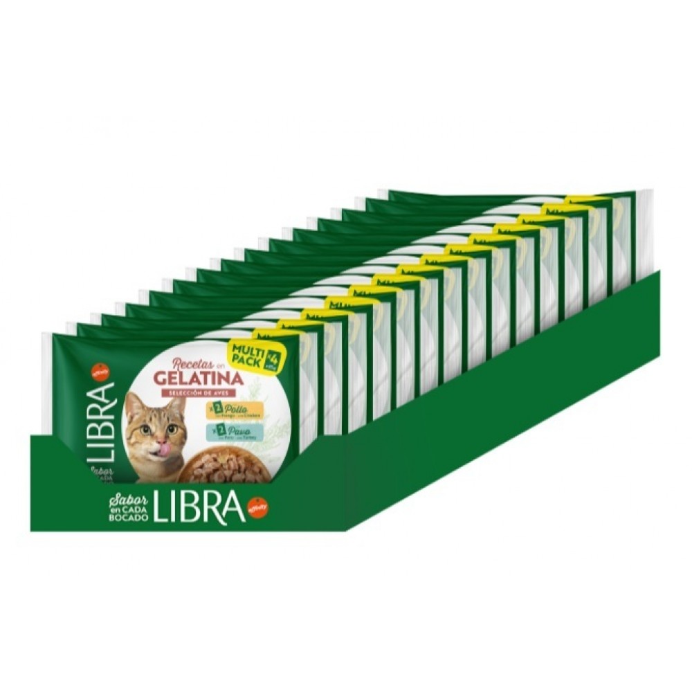 LIBRA GATO WET GELATINA FRANGO&PERU-  60X85GR ( PACK JUMBO )