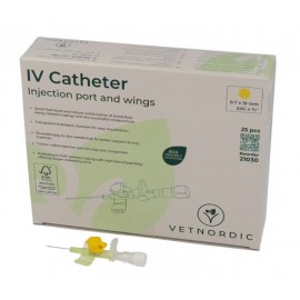 CATETER IV  0.7X19MM  24G AMARELO (25 UNIDADES)