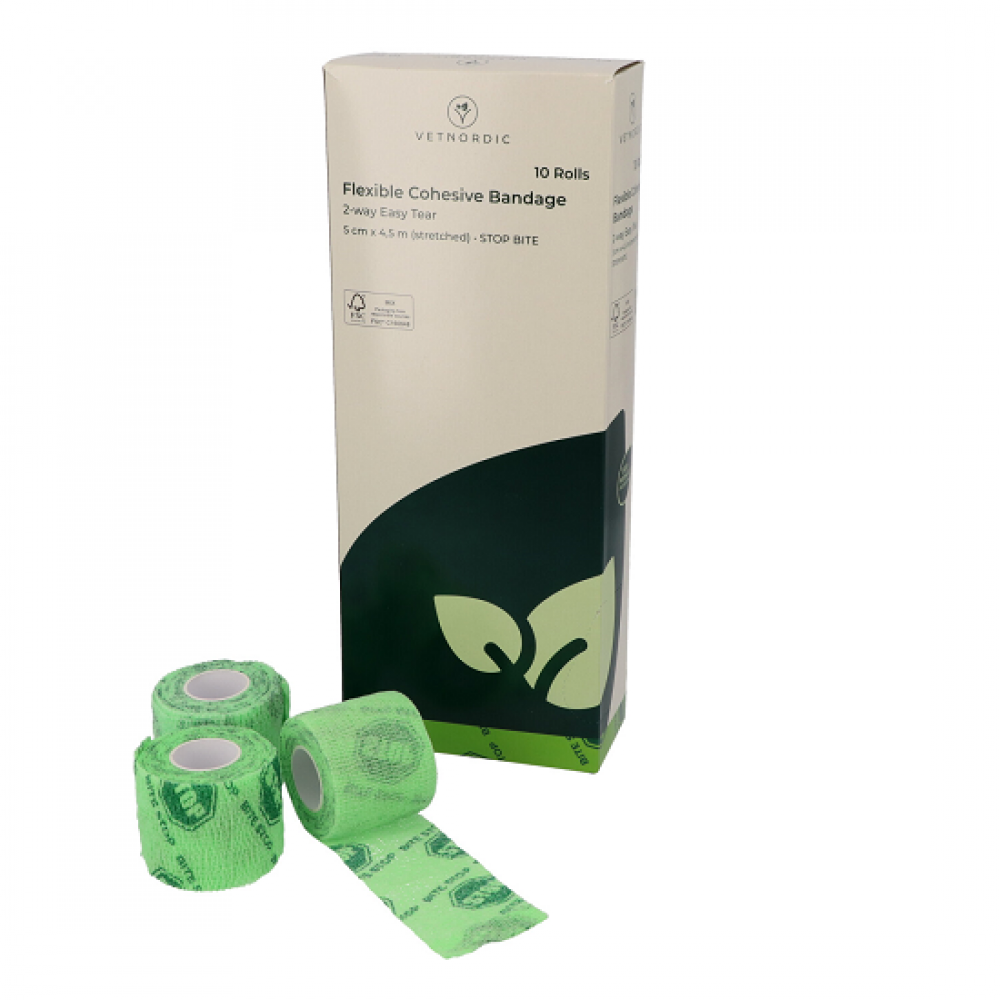 LIGADURA COESIVA AMARGA FLEX STOP BITE 7.5CM*4.5M  -(caixa 10 unidades)