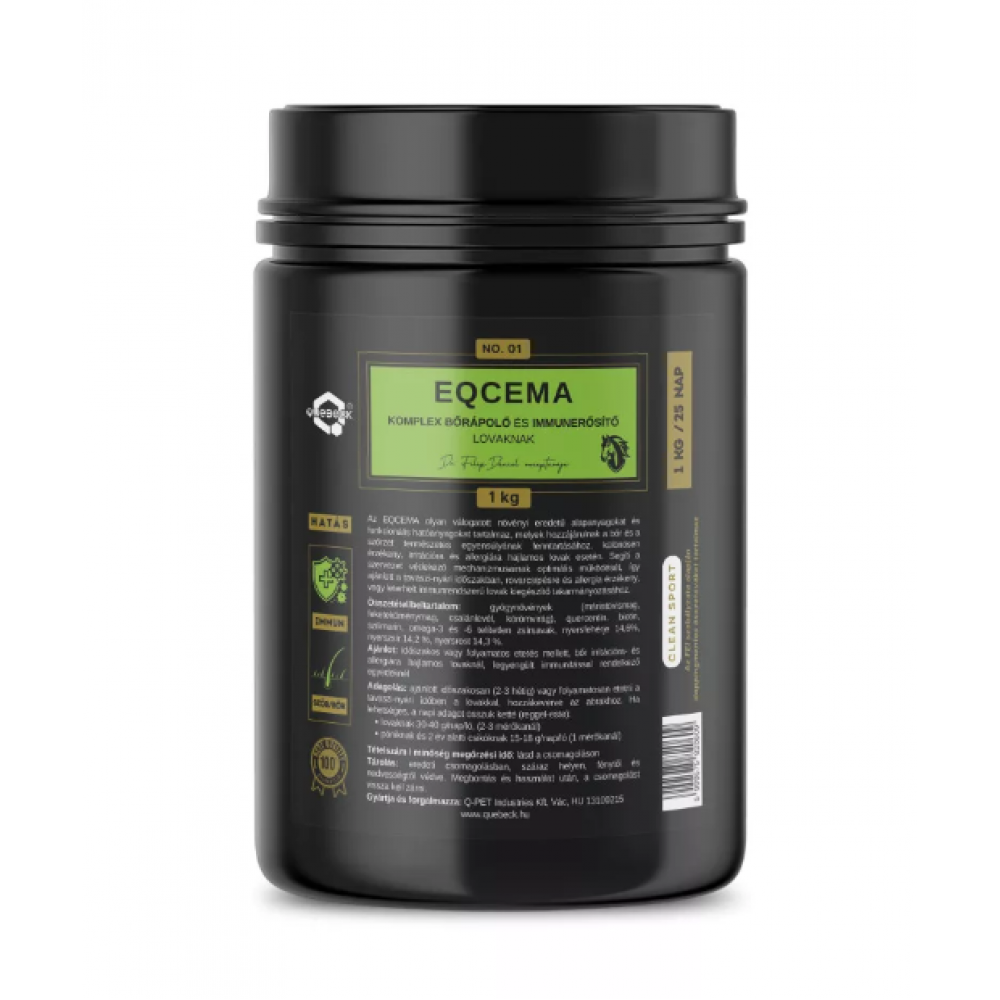 EQCEMA – SUPLEMENTO COMPLEXO PARA CUIDADOS COM A PELE E REFORÇO IMUNITÁRIO PARA CAVALOS- 1KG