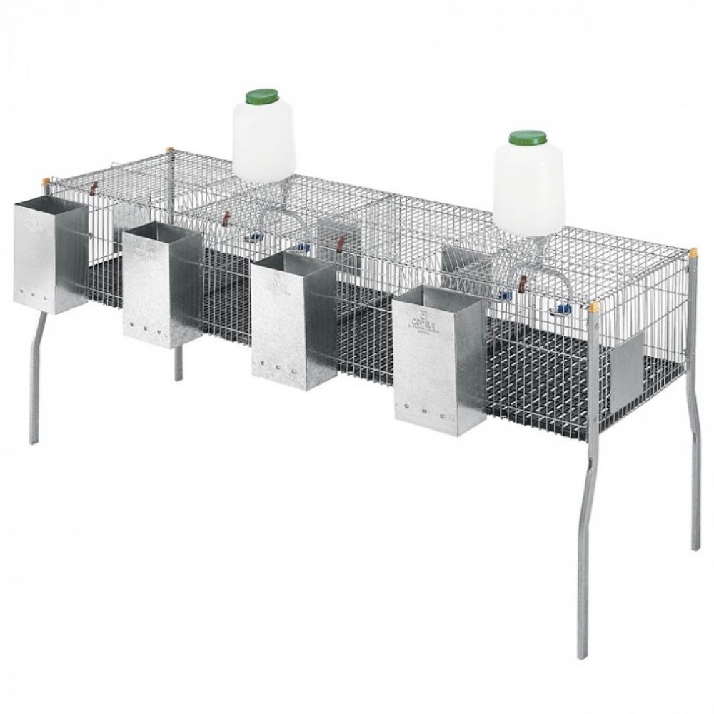 JAULA CO.COELHOS PENTA 4-PLAST 1 PISO C/ 0 NINHOS