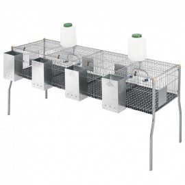 JAULA CO.COELHOS PENTA 4-PLAST 1 PISO C/ 0 NINHOS