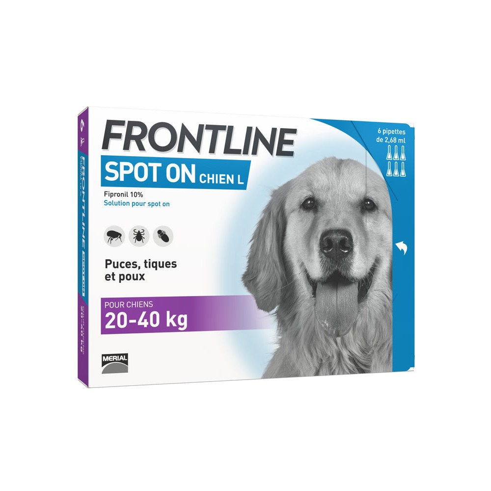 FRONTLINE SPOT ON CAES 20-40KG - 3 PIPETAS