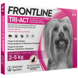 FRONTLINE TRI-ACT 3 PIPETAS -  2 - 5 KG