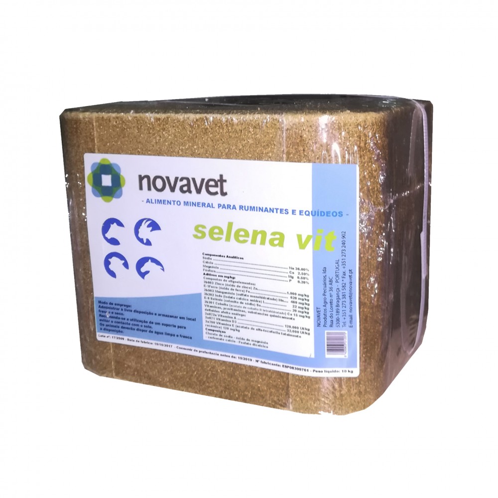 BLOCO MINERAL SELENA-VIT -      10KG