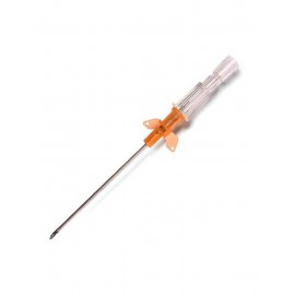 CATETER INTROCAN COM ALETAS G14X2 2.2X50MM LARANJA (50 UNIDADES)