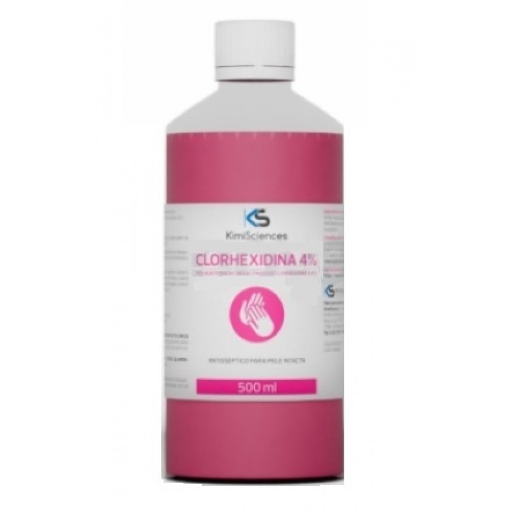 CLORHEXIDINA 4% SOLUÇÃO ROSA  - 500 ML