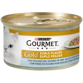 PURINA GATO GOURMET GOLD DUPLO PRAZER PEIXE DO OCEANO - 85GR