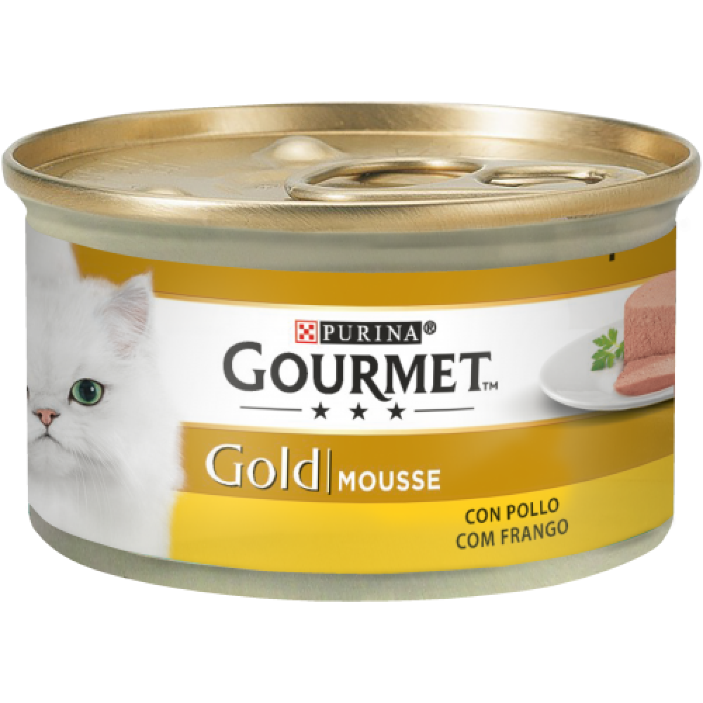 PURINA GATO GOURMET GOLD  MOUSSE FRANGO -85GR