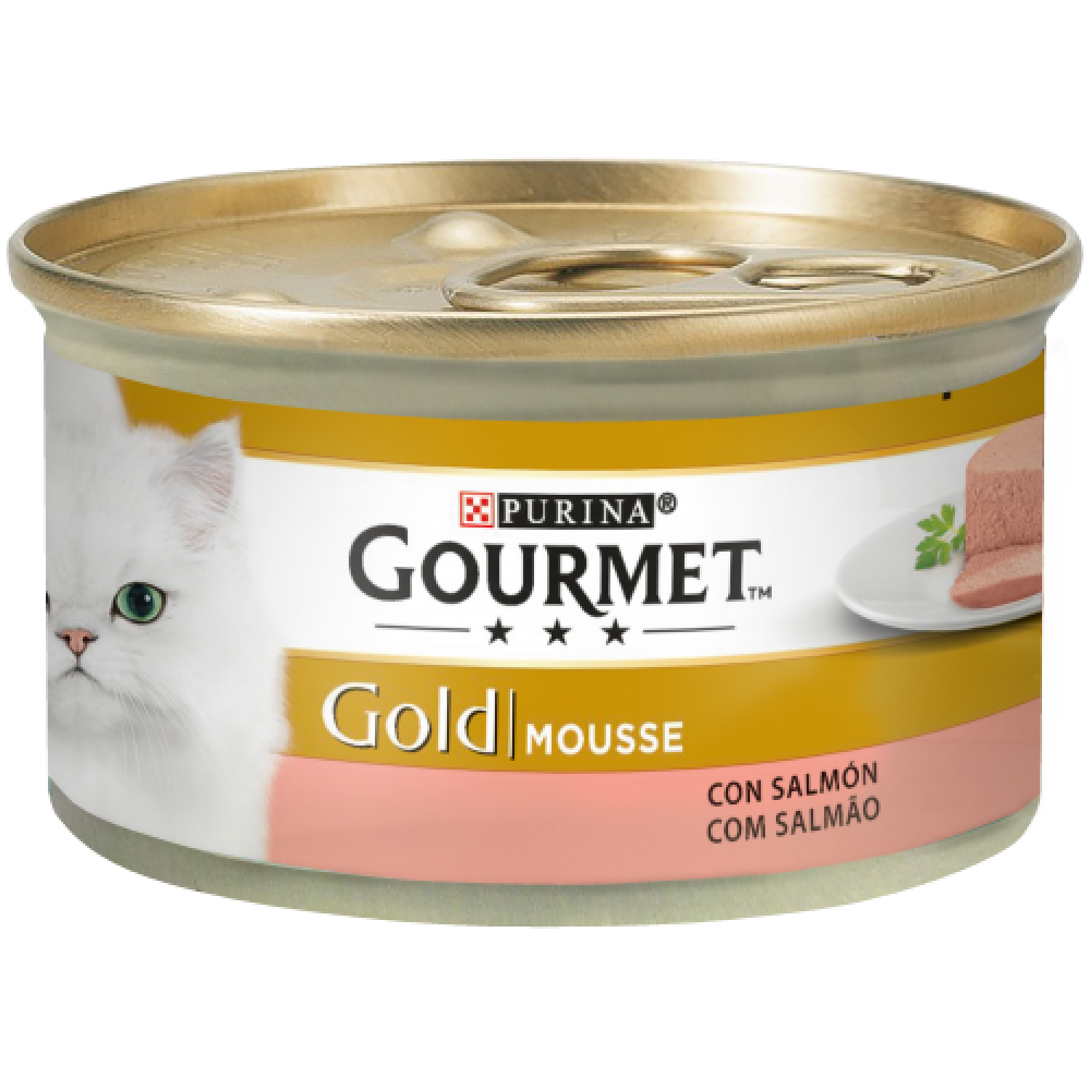 PURINA GATO GOURMET GOLD MOUSSE SALMAO - 85GR