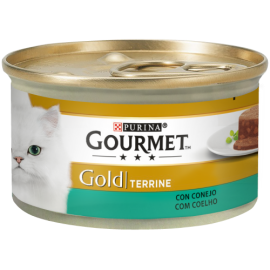 PURINA GATO GOURMET GOLD TERRINE COELHO - 85GR