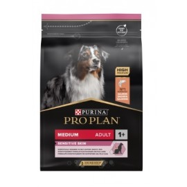 PRO PLAN CAO SENSITIVE SKIN  MEDIUM ADULTO SALMÃO 3KG