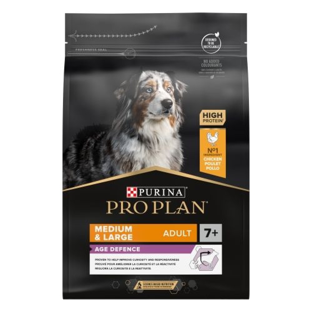 PRO PLAN CAO AGE DEFENCE MEDIUM LARGE ADULTO 7+FRANGO 3 KG