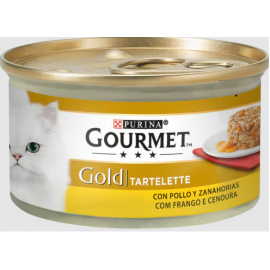 PURINA GATO GOURMET GOLD TARTELETTE FRANGO E CENOURA - 85GR