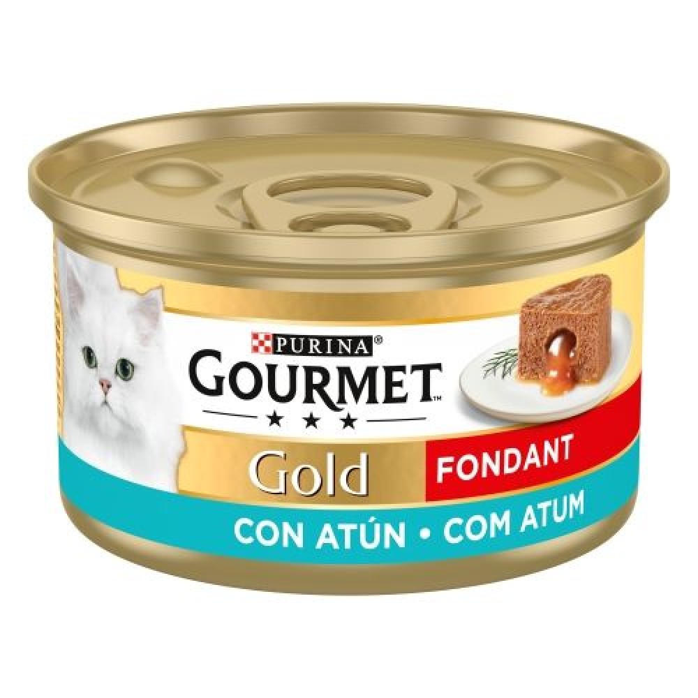 PURINA GATO GOURMET GOLD FONDANT ATUM - 85GR