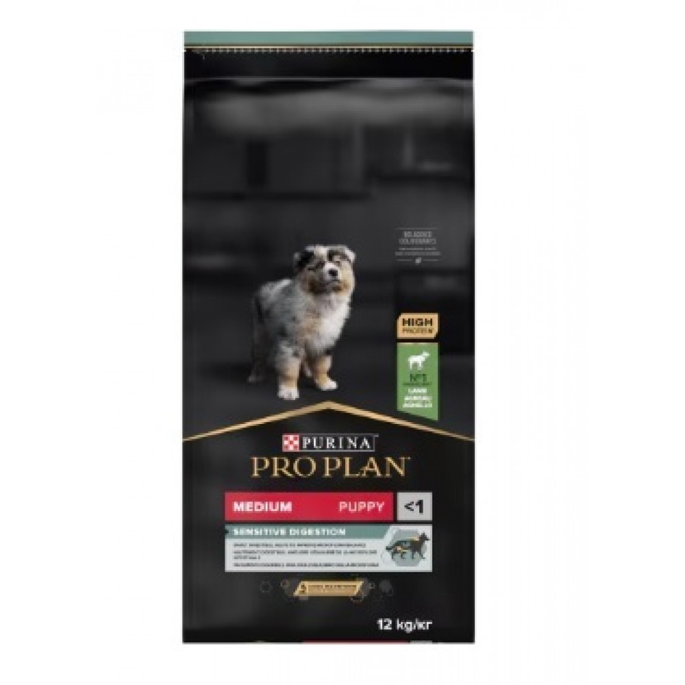 PRO PLAN CAO SENSITIVE DIGESTION MEDIUM PUPPY BORREGO 12KG