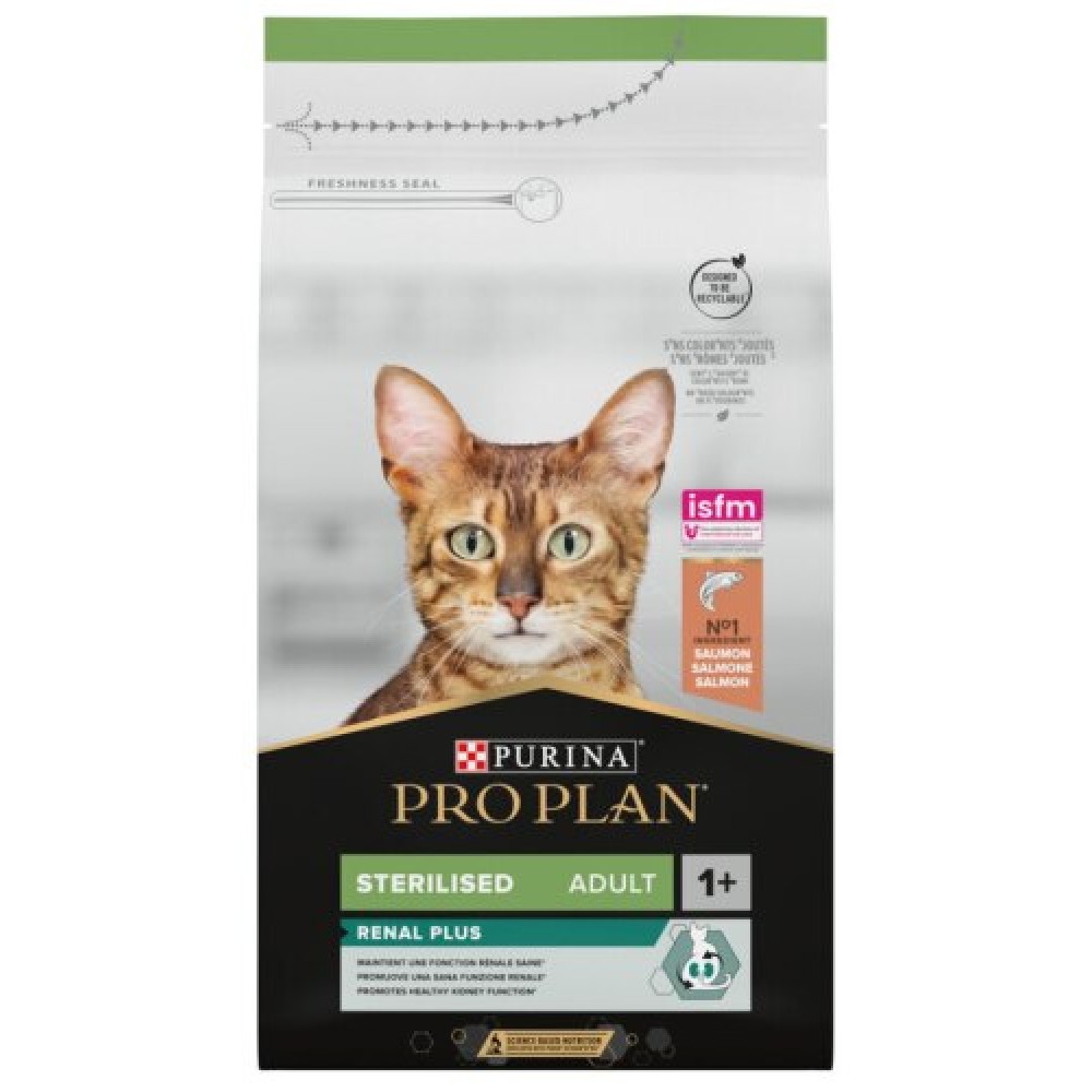 PRO PLAN GATO  RENAL PLUS ESTERILIZADO ADULTO SALMAO 1,5KG