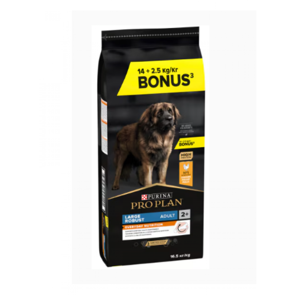 PRO PLAN CAO OPTIBALANCE LARGE ROBUST ADULTO FRANGO 14KG + 2.5kg GRATIS