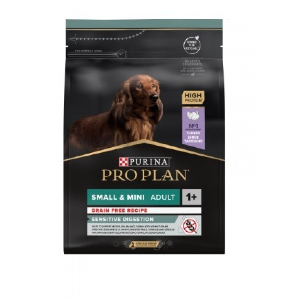PRO PLAN CAO SENSITIVE DIGESTION GRAIN FREE SMALL&MINI ADULT PERU 2,5KG