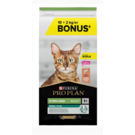 PRO PLAN GATO ADULTO ESTERILIZADO RENAL PLUS -SALMAO 10+ 2 KG GRATIS
