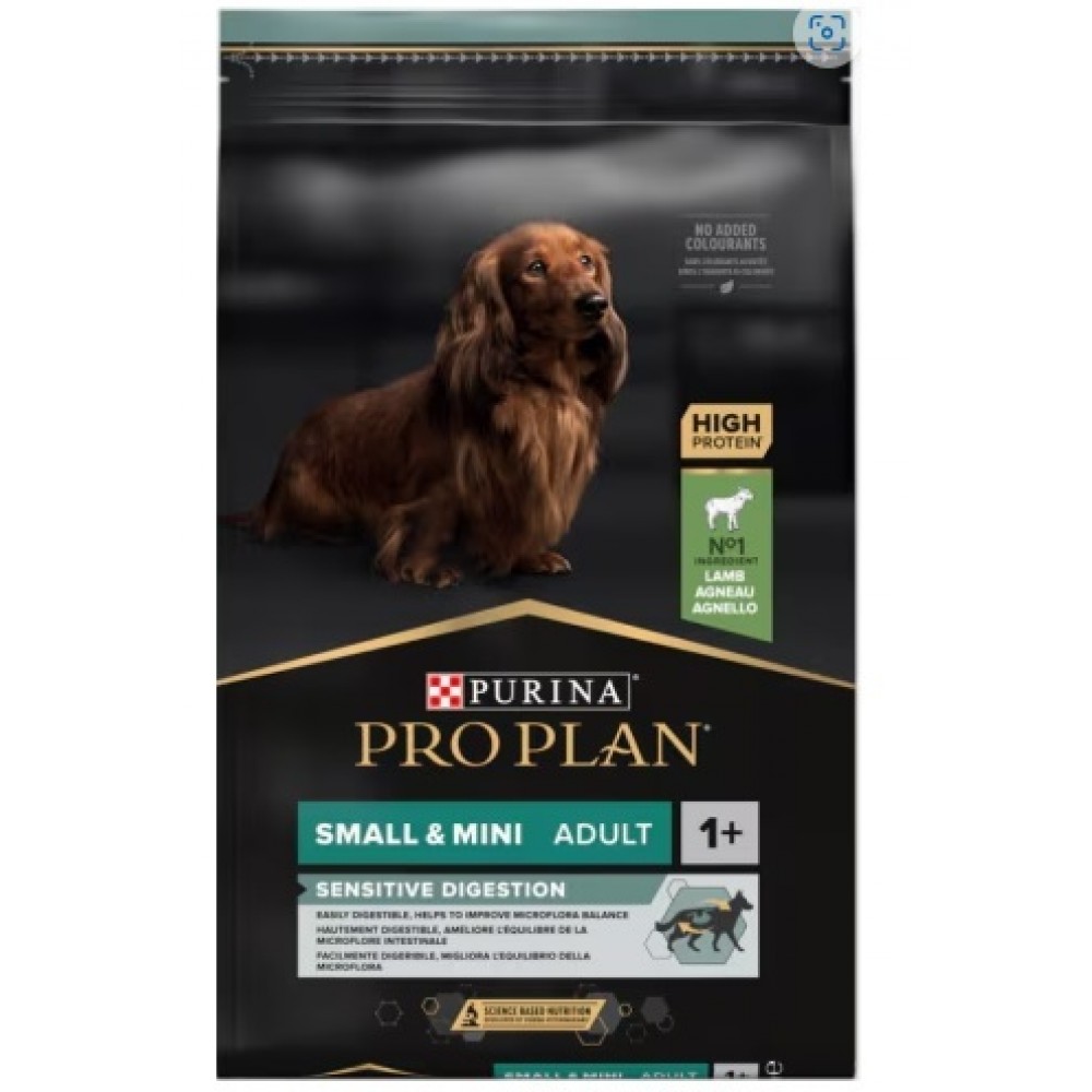 PRO PLAN CAO SENSITIVE DIGESTION SMALL&MINI ADULTO BORREGO 7KG
