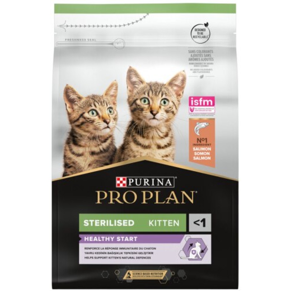 PRO PLAN GATO HEALTHY START ESTERILIZADO KITTEN SALMÃO 3KG