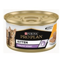 PRO PLAN GATO KITTEN HEALTHY START MOUSSE FRANGO (24x85g)