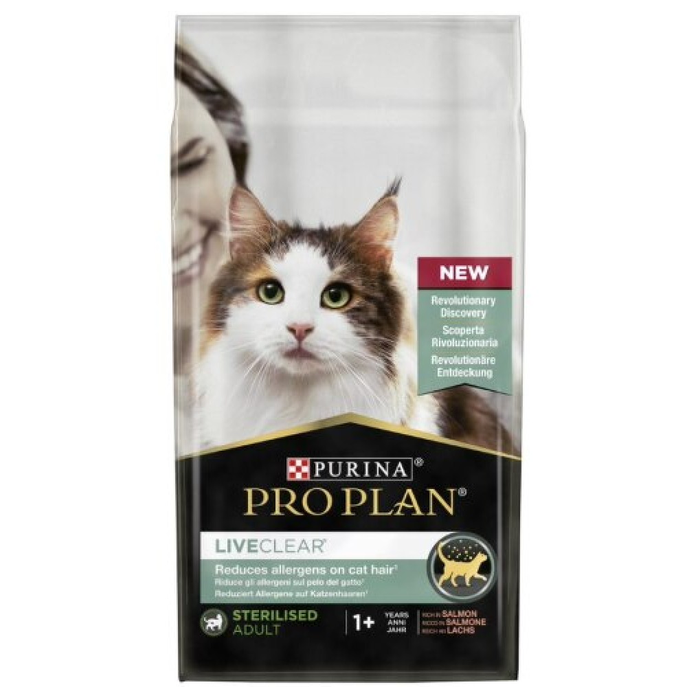 PRO PLAN GATO LIVE CLEAR ESTERELIZADO ADULTO SALMÃO 1,4KG