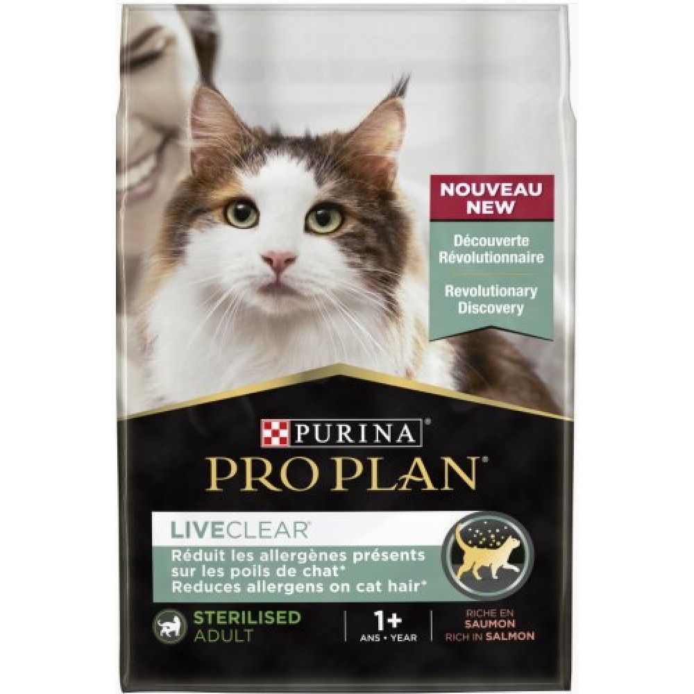 PRO PLAN GATO LIVE CLEAR ESTERELIZADO ADULTO SALMÃO 2,8KG