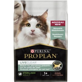 PRO PLAN GATO LIVE CLEAR ESTERELIZADO ADULTO SALMÃO 2,8KG