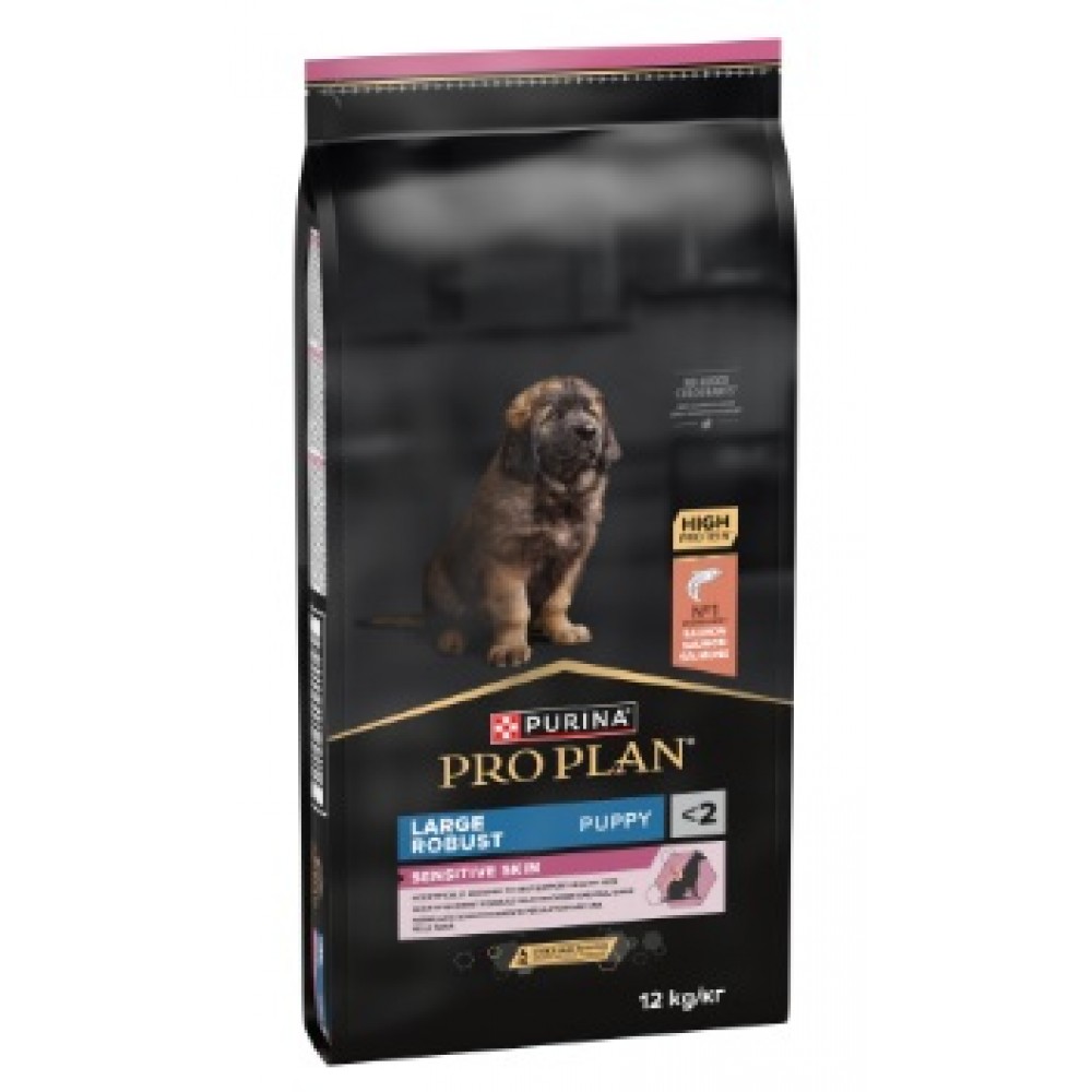 PRO PLAN CAO SENSITIVE SKIN LARGE ROBUST PUPPY  SALMÃO 12KG