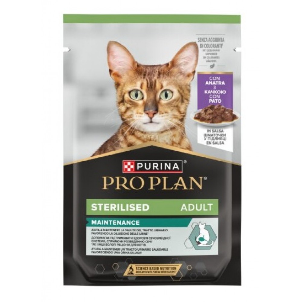 PRO PLAN GATO NUTRISAVOUR STERILIZED PATO (26x85g)