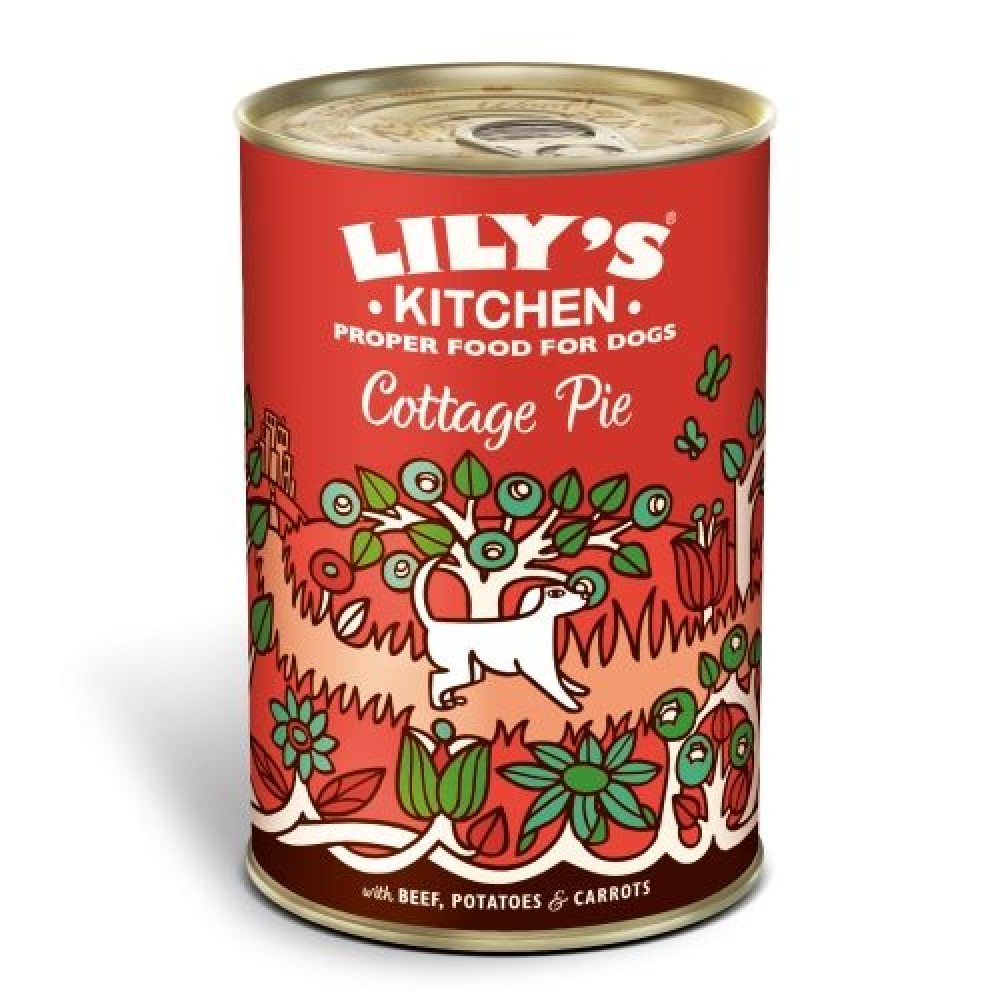 LILY`S KITCHEN CÃO -  VACA, BATATA E CENOURA - 400GR