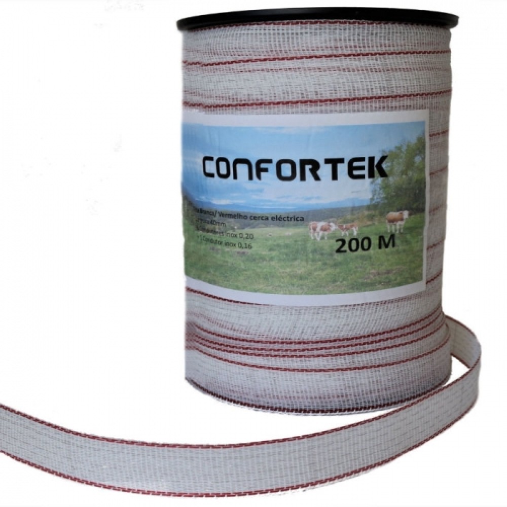 FITA CERCA 40MM 12 CONDUTORES INOX - ROLO 200M