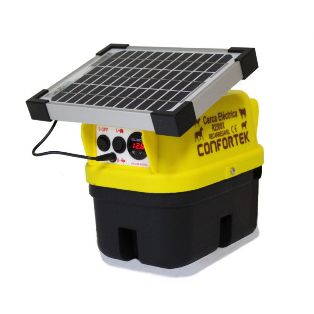 CONFORTEK CERCA ELÉCTRICA SOLAR 2500X C/ PAINEL 5W