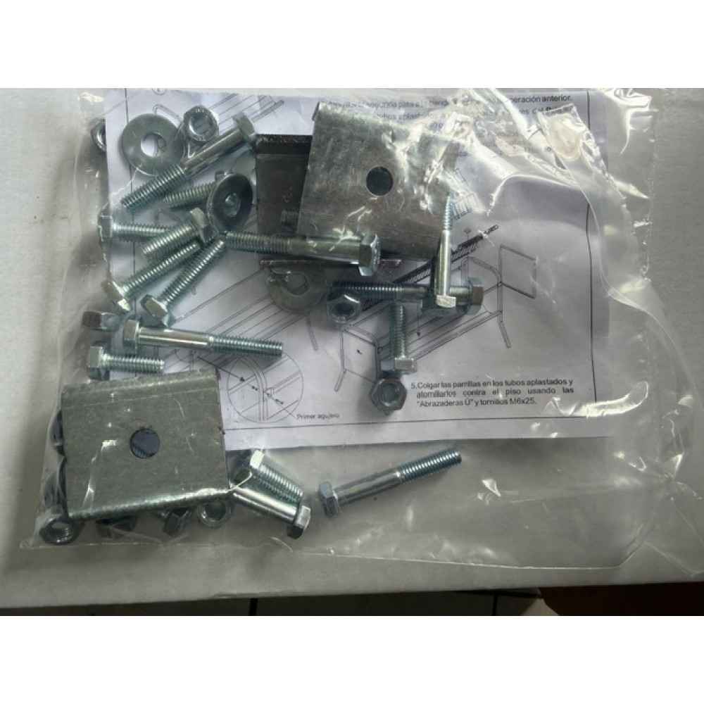 KIT PARAFUSOS PARA FORRAGEIRA OVINO DUPLA