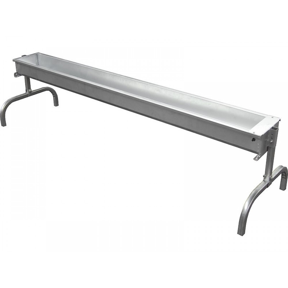BEBEDOURO CORDEIROS DE CANAL GALVANIZADO C/PERNAS 2 METROS