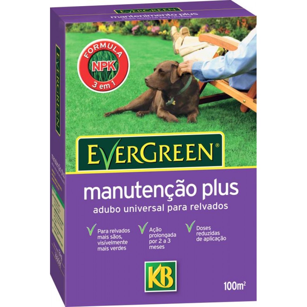 EVERGREEN ADUBO RELVADOS MANUTENÇAO PLUS - 2KG