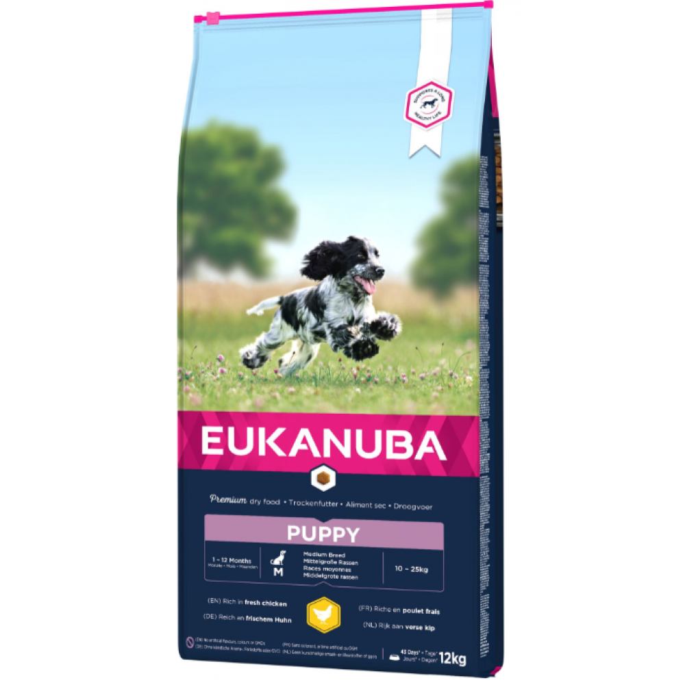 EUKANUBA PUPPY RAÇAS MEDIAS 12 KG
