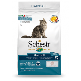 SCHESIR GATO ADULTO HAIRBALL FRANGO - 1,5KG