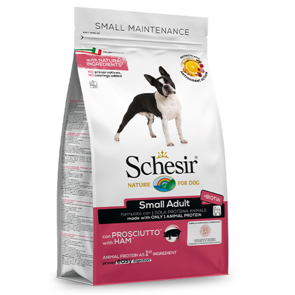 SCHESIR CAO ADULTO SMALL MANUTENÇÃO PRESUNTO  -  2KG