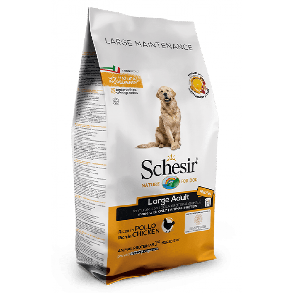 SCHESIR CAO ADULTO  LARGE MANUTENÇÃO  FRANGO -  12KG